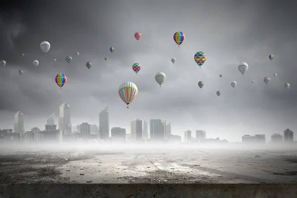 気球を飛行 — ストック写真