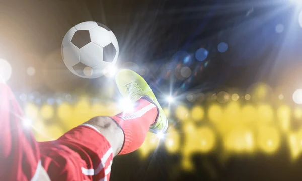 Football kick — Stock Photo, Image