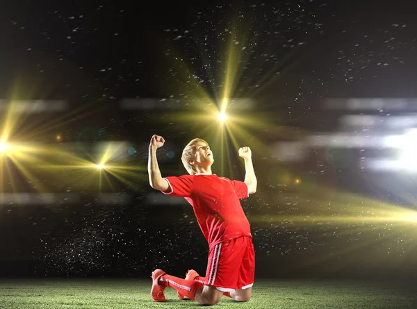 Jogador de futebol — Fotografia de Stock