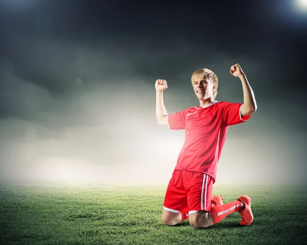 Giocatore di calcio — Foto Stock