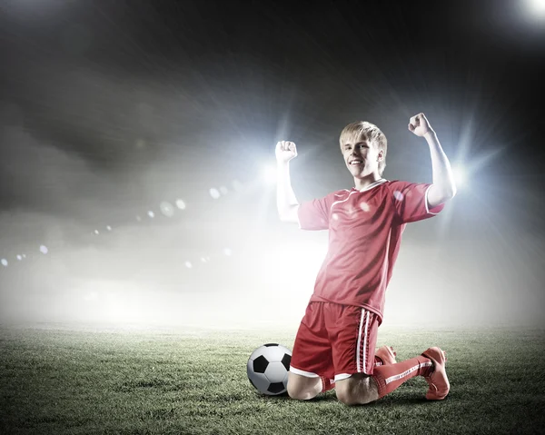 Jogador de futebol — Fotografia de Stock