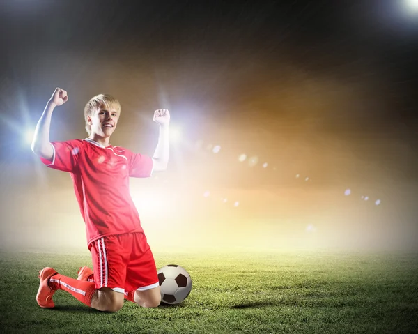 Jogador de futebol — Fotografia de Stock