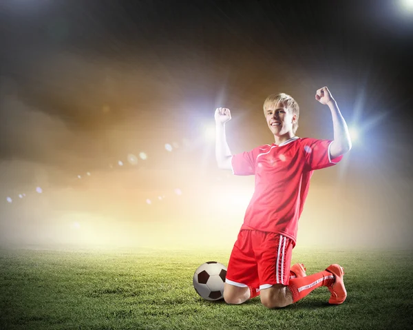 Jogador de futebol — Fotografia de Stock