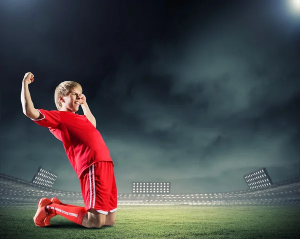 Jogador de futebol — Fotografia de Stock