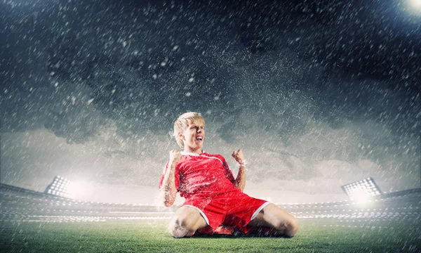 Jogador de futebol — Fotografia de Stock