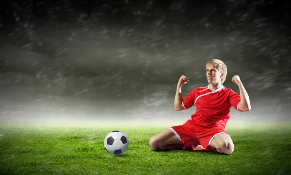 Jogador de futebol — Fotografia de Stock