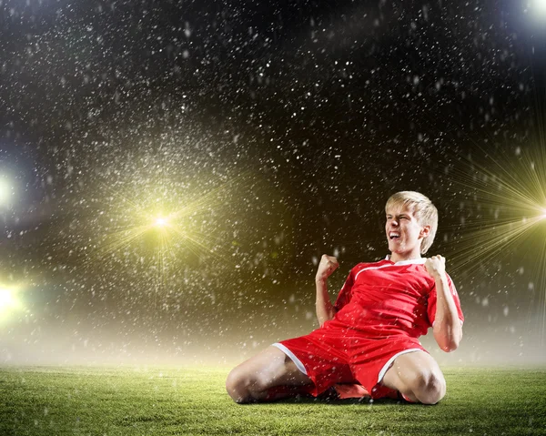 Jogador de futebol — Fotografia de Stock