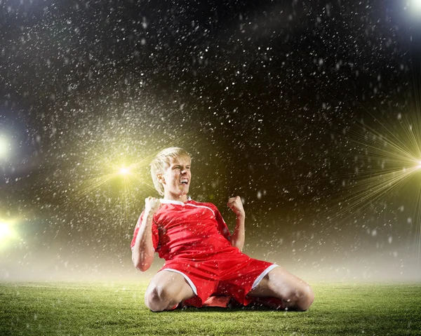 Jogador de futebol — Fotografia de Stock