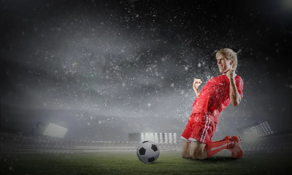 Jogador de futebol — Fotografia de Stock