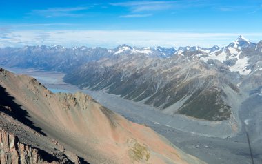 Mavi gökyüzü ile taş kaya