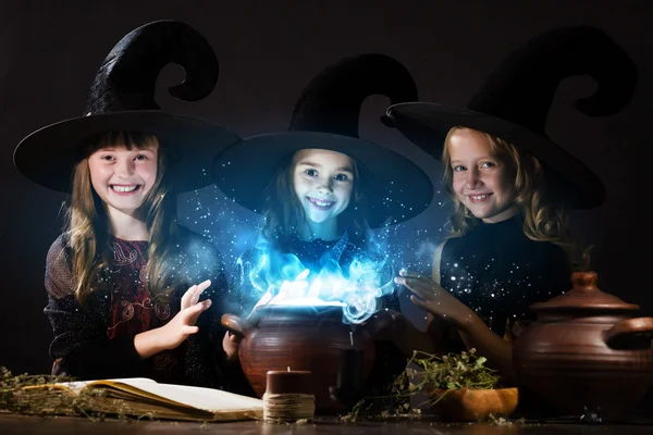 Little witches — Stock Photo, Image