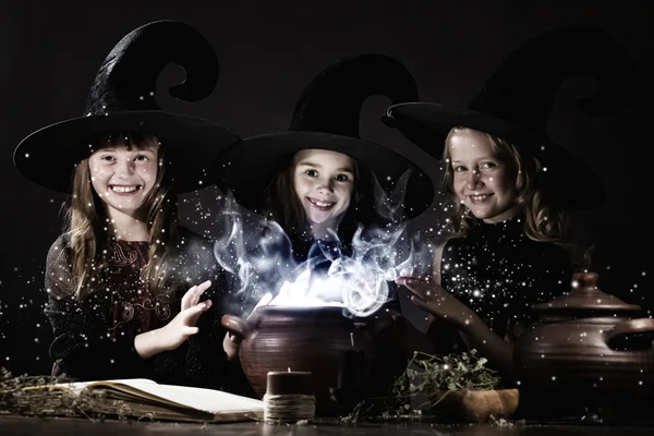 Little witches — Stock Photo, Image