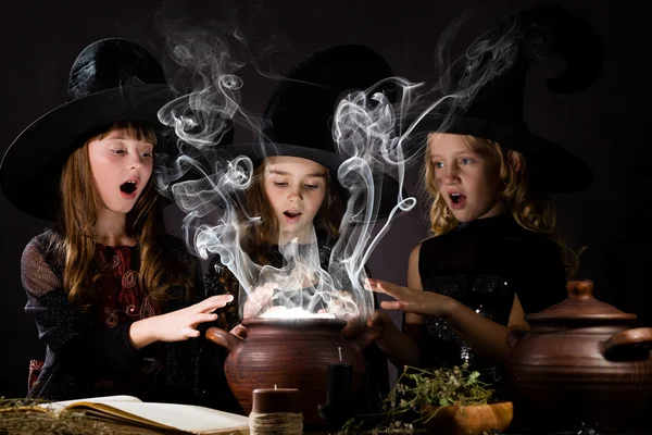 Little witches — Stock Photo, Image