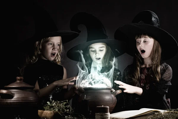 Little witches — Stock Photo, Image