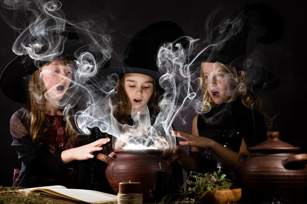 Little witches — Stock Photo, Image