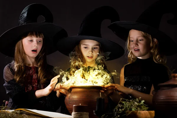 Little witches — Stock Photo, Image