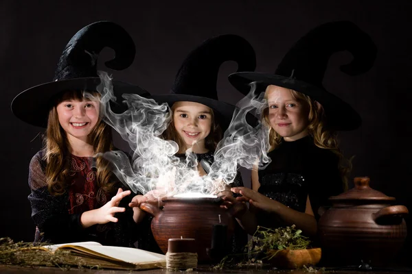 Little witches — Stock Photo, Image