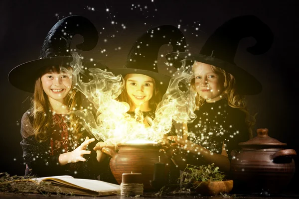 Little witches — Stock Photo, Image