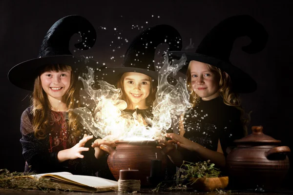 Little witches — Stock Photo, Image