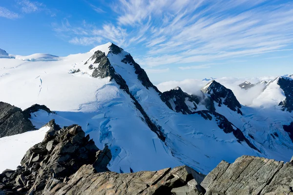 多雪的山 — 图库照片