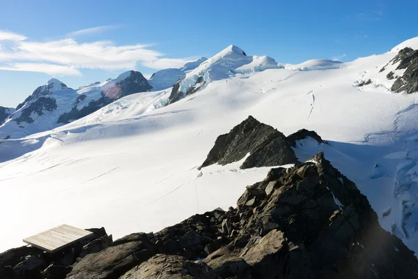 多雪的山 — 图库照片