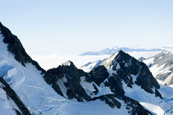 多雪的山 — 图库照片