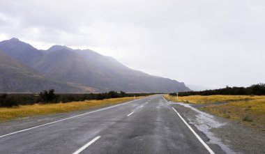 Yeni Zelanda Alpler ve yol