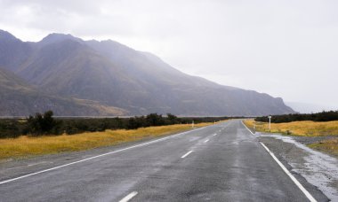 Yeni Zelanda Alpler ve yol