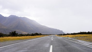Yeni Zelanda Alpler ve yol