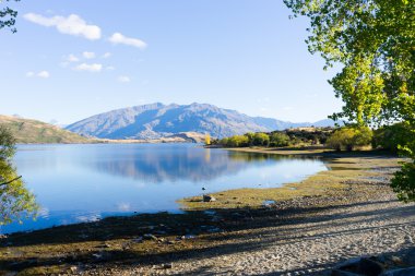 Yeni Zelanda Alpler ve göl