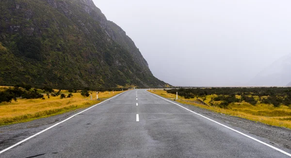 Nouvelle-Zélande Alpes et route — Photo