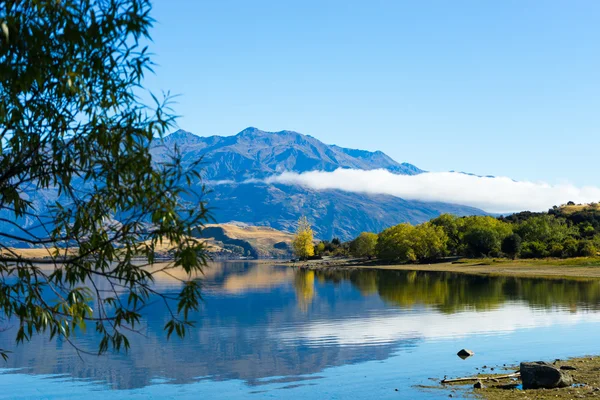 Nouvelle-Zélande Alpes et lac — Photo