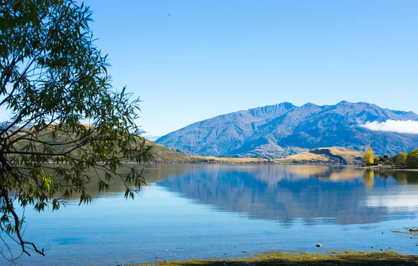 Alpes e lago da Nova Zelândia — Fotografia de Stock