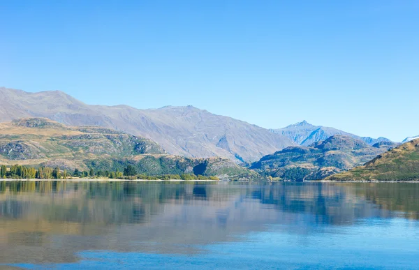 Nouvelle-Zélande Alpes et lac — Photo