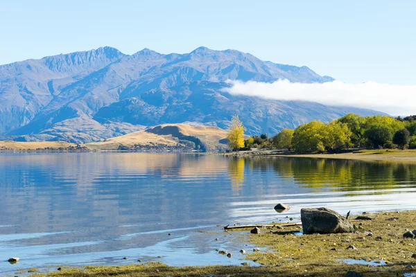 Nouvelle-Zélande Alpes et lac — Photo