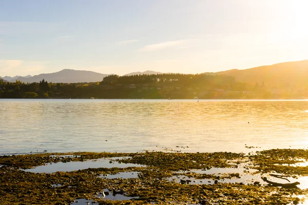 Nieuw-Zeelandse Alpen en meer — Stockfoto