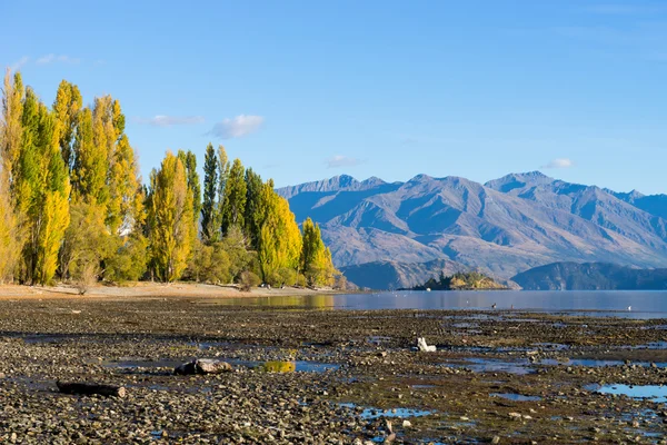 Nieuw-Zeelandse Alpen en meer — Stockfoto