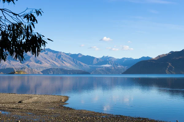 Nueva Zelanda alpes y lago — Foto de Stock