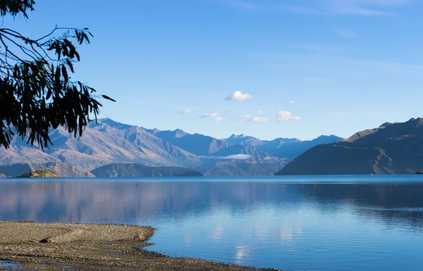 Nieuw-Zeelandse Alpen en meer — Stockfoto