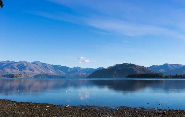 Nueva Zelanda alpes y lago — Foto de Stock