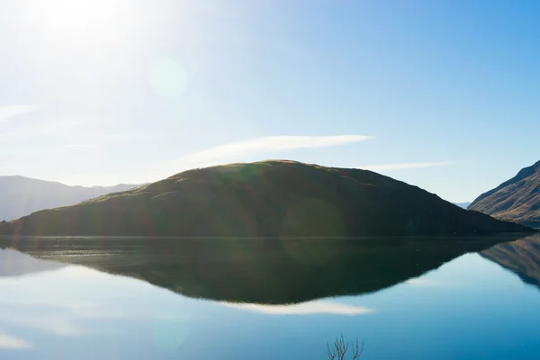 Alpes e lago da Nova Zelândia — Fotografia de Stock