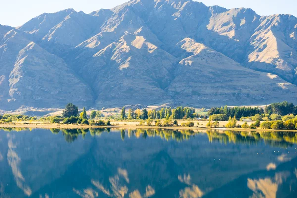 Új-Zéland-Alpok és a tó — Stock Fotó