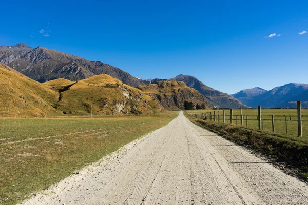 Nouvelle-Zélande Alpes et route — Photo