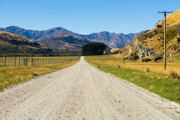 Nya Zeeland Alperna och väg — Stockfoto