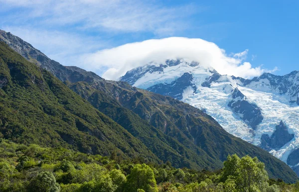 Alpes e geleiras da Nova Zelândia — Fotografia de Stock