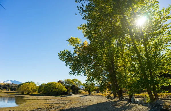 Nieuw-Zeelandse Alpen en meer — Stockfoto