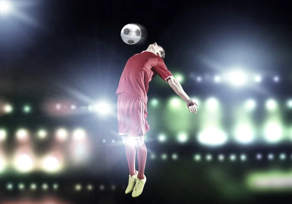 Calcio calciatore palla — Foto Stock