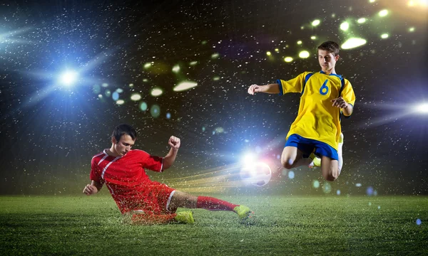 Young football players — Stock Photo, Image