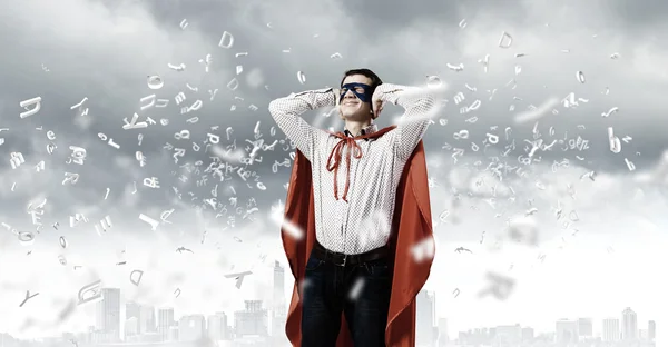 Frustrierter Superman — Stockfoto