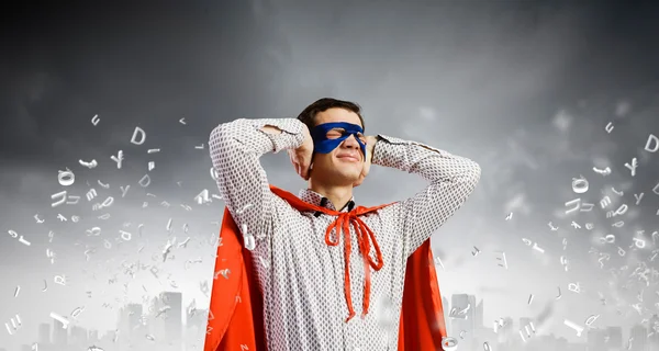 Frustrierter Superman — Stockfoto